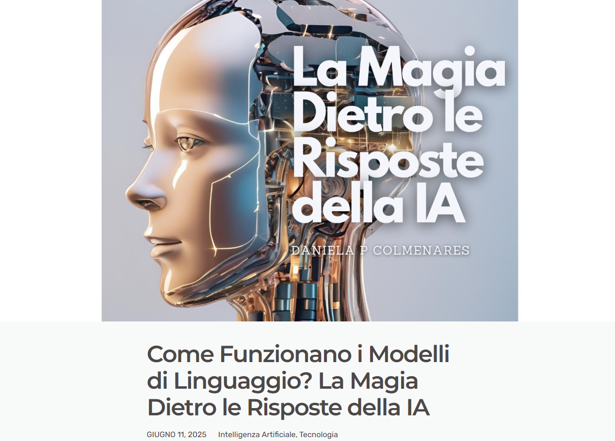 Screenshot dell'articolo su danielacolmenares.it